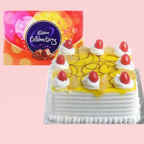 Pineapple Cake With Celebration